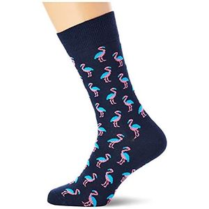 HS by Happy Socks Set van 3 paar flamingo herensokken, maat 4-11 (maat: 41-46), Meerkleurig