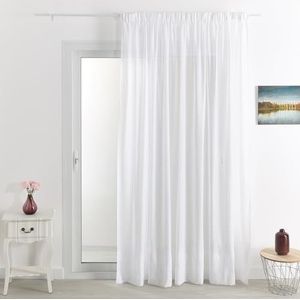 HomeMaison.com Gordijn van tamine – gestreept gordijn – ondoorzichtig gordijn – gordijn beige – gordijn 140 x 240 cm