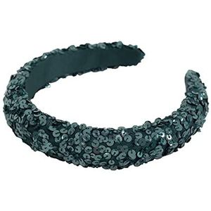 Maya Deluxe Embellished Haarband voor vrouwen en volwassenen, pailletten, bruidshaaraccessoires, smaragd, één maat, Emerald, één maat, Emerald