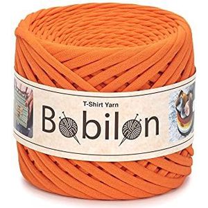 Fettuccini Zpagetti garen voor T-shirt, haken, breien, oorbanden, biologisch katoen, macramé, jersey, oranje