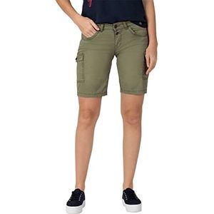 Timezone NaliTZ Slim Cargo Shorts voor dames, vechtgroen