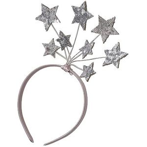 Ginger Ray Meisjes Blush Pink & Silver Sequin Starlight hoofdband voor Kerstmis Kostuum Party