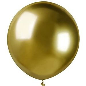 Set van 25 hoogwaardige metalen ballonnen van natuurlijk latex G150 (Ø 48 cm / 19 inch), metallic goud