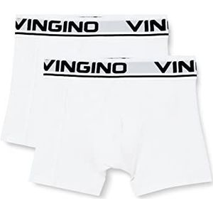 Vingino - Boys Boxer (2-Pack), Boxer, Enfants et Garçons, Real White, 104, Real White, 104