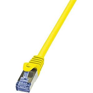 LogiLink PrimeLine netwerkkabel Cat6A S/FTP AWG26 PIMF LSZH 0,50 m geel