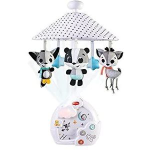 Tiny Love Mobiele Projector 3 in 1 Magische Nacht, Mobiele Projector voor Baby, Muzikale Mobiel voor Wieg met Kalmerend Nachtlampje, 9 Melodieën, Vanaf Geboorte, Zwart & Wit