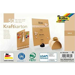 Folia Kraftpapier, 230 g/m², A5, 50 vel, zwart