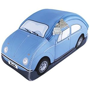 BRISA Volkswagen Collection Universele neopreen tas voor make-up, cultuur, reizen, drogisterij, design, lieveheersbeestje, lichtblauw, klein (25 x 10 x 10,5 cm), klein (25,5 x 10 x 10 x 10 cm),