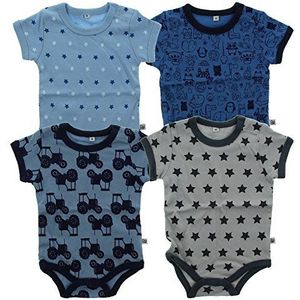 Pippi Babybody voor jongens, blauw (725), 50, blauw (725)