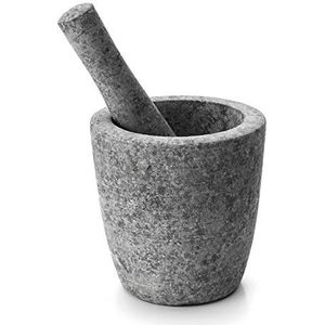 LACOR Vijzel en stamper graniet grijs Ø 12 x 12 cm