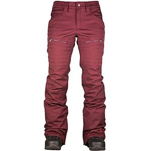 L1 Premium Goods Apex Dames Skibroek Pant 22 2-laags met 20.000 mm waterkolom, Wijn