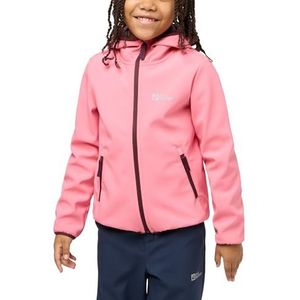 Jack Wolfskin FOURWINDS JACKET KIDS, softshelljas voor kinderen, uniseks, citroenroze