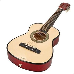 WOOMAX 49367 Woomax-gitaar van hout, 76 cm + 3 A