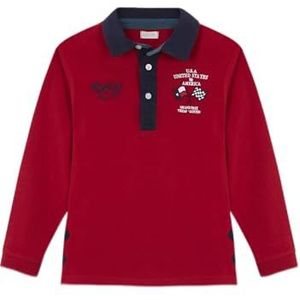 Gocco Poloshirt Manga Larga Con Parche, rood, 8 jaar, jongens, rood, 8 jaar, Rood