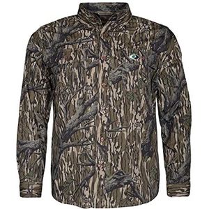 Mossy Oak Unisex jachthemd lange mouwen katoen Mill 2.0 camouflage patroon, Origineel Treestand