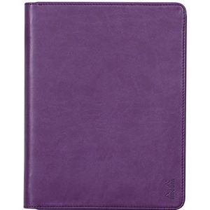 RHODIA 168105C Documentenmap Rhodiarama, violet, voor notitieblokken en notitieboeken A5 of A5+, gesloten afmetingen 19,5 x 25,5 cm, tablettas, premium kunstleer