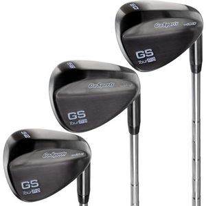 GoSports GS Tour Pro Set voor golfclubs 52°, 56°, 60°, zwart
