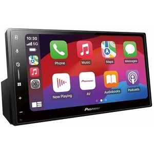 Pioneer SPH-DA97DAN-UNI 1DIN multimediacentrum, 9,0 inch capacitief touchscreen met wifi, bluetooth, Apple CarPlay, Android Auto en DAB+, met DAB-antenne