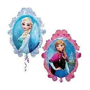 Ballonim® Anna en Elsa Frozen folieballon, ca. 80 cm, folieballon, decoratie voor verjaardagsfeest