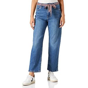 Springfield Jeans vrouwen Jeans Vaquero Straight Vintage, Azul Medium