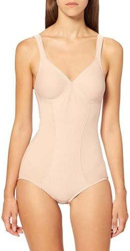 Triumph Modern Soft + Cotton Bs Shapewear Body voor dames (1 stuk), Neutraal Beige