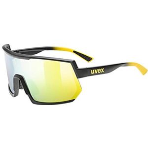 uvex Sportstyle 235 Unisex Sportbril Sune-Black Mat/Yellow, One Size
