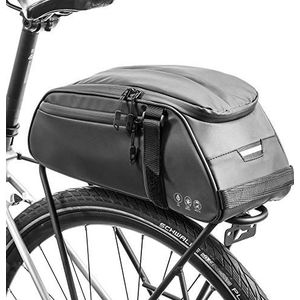 BAIGIO waterdichte fietstas voor op de bagagedrager, fietstas, bagagedragertas (zwart)