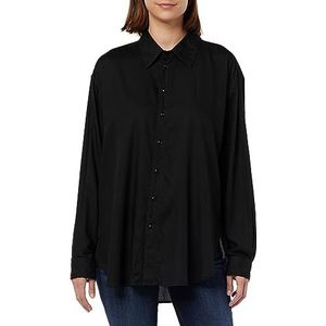 G-STAR RAW Hemdjurk T-shirts voor dames, Zwart (Dk Black D22917-d297-6484)