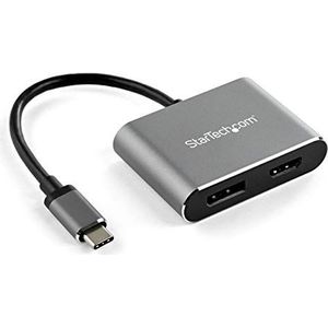 StarTech.com USB C Multiport Video Adapter - 4K 60Hz USB-C naar HDMI 2.0 of DisplayPort 1.2 - USB Type-C 2 in 1 HDMI/DP HBR2 HDR - Thunderbolt 3 (CDP2DPHD)