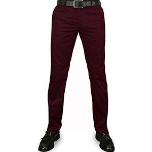 Merc of London Winston – broek – chino – heren, paars (wijn)