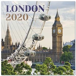 Wandkalender 2020 voor thuis of op kantoor, 30 x 30 cm – Londen