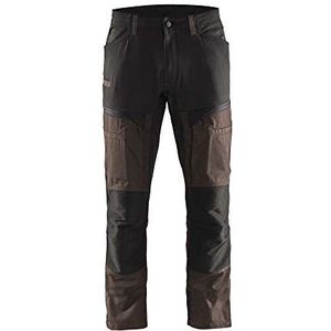 Blaklader 145618457899C58 Stretch werkbroek bruin zwart maat C58, Bruin/Zwart