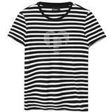 Desigual Gebreid T-shirt met korte mouwen voor dames, Wit, XXL