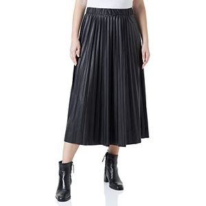 ONLY CARMAKOMA Caranino New Plisse Skirt Jrs plooirok voor dames, zwart.
