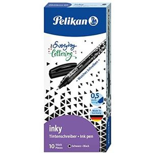 Pelikan Inky 273 viltstiften, vloeibaar, zwart, 10 stuks