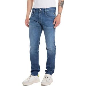 Replay Anbass Stretch jeans voor heren, slimfit, 009 Medium Blauw