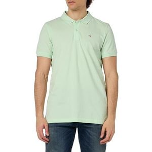 Tommy Jeans Polos S/S pour homme, Vert (vert opale), 3XL grande taille taille tall