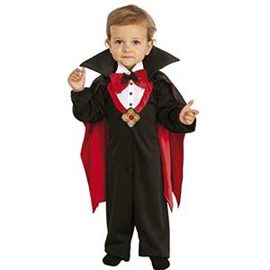 Rubies S8687-T Draculain-kostuum voor baby's met vlinderdas, trainingspak en cape, origineel Halloween, carnaval en verjaardag