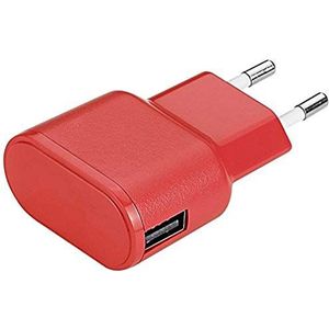 aiino Wall Charger USB-voeding (1 USB, 1 A), rood