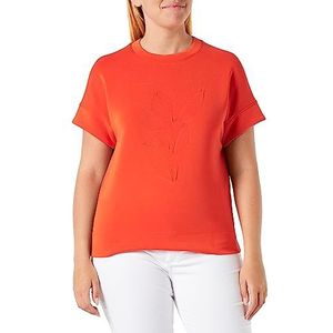 s.Oliver Sweatshirt met korte mouwen Dames sweatshirt met korte mouwen, Oranje