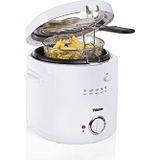 Tristar Friteuse FR-6941 - Compacte Frituurpan 1.5 liter - 1000W - Cool Touch Behuizing - Wit