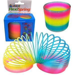 Alldoro Flexi Rainbow Spring, diameter ca. 7,4 cm. Magisch speelgoed voor kinderen vanaf 3 jaar, 60336, spiraalregenboog, meerkleurig, regenboog