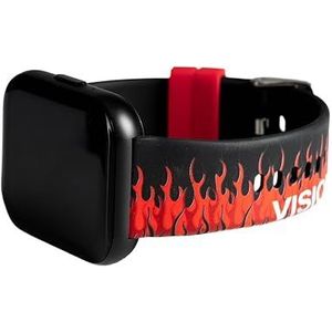 Celly Vision of super smartwatch avec bracelet - noir, rouge vossmartwatch