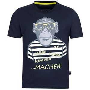 Trigema Jongens T-shirt Navy, 152, Navy Blauw