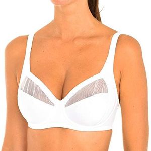 Playtex Met beugels, perfect silhouet, elegant en modern, damesbeha (1 stuk), Wit.