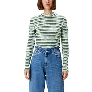 s.Oliver T-shirt dames, Garden Green Strip, L, Garden Green Strip