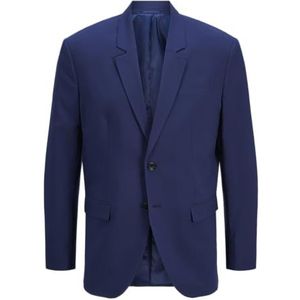 JACK & JONES Jprbushwick Harry Blazer Reg Fit Noos herenkostuum, middeleeuws blauw/pasvorm: regular fit, 50, Middeleeuws blauw / snit: rechte snit