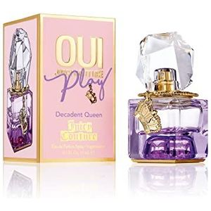 Oui Juicy Couture Play Eau de Parfum voor dames, verstuiver, Decadent Queen, bloemen- en fruitige geur, 15 ml