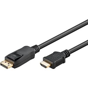 goobay DisplayPort 2.0 naar HDMI 2.1 kabel 8k @ 60Hz/DP naar HDMI/High Speed kabel 4K @ 144Hz / 2m