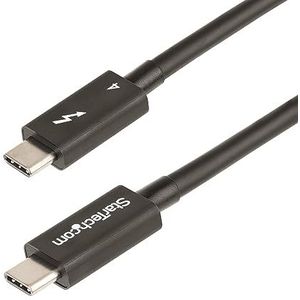 StarTech.com Thunderbolt 4-kabel, 50 cm, 40 Gbit/s, PD 100 W, video 4K/8K, Thunderbolt-kabel, compatibel met USB 4/Thunderbolt 3/USB 3.2/USB Type-C/DisplayPort (TBLT4MM50cm)